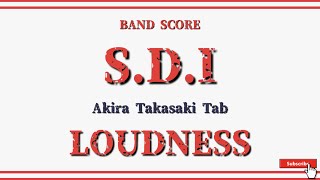 【LOUDNESS】ギタースコア『S.D.I』 (Live ver.) Guiter Score