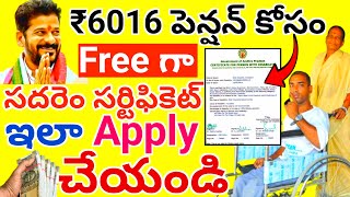 |How to apply sadaram Certificate in telugu|సదారెం సర్టిఫికెట్ ఎల apply చేయాలి2024|Telangana