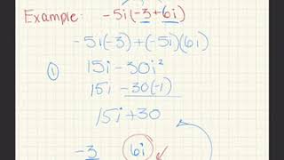 ALEKS Topic: Multiplying Complex Numbers