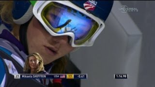Shiffrin Skis Out in Are GS Run 2 - USSA Network