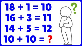 10 + 10 =❓ Mathematical Logical Sequence 😱 Can You Solve It❓ Mathematical Logical Reasoning