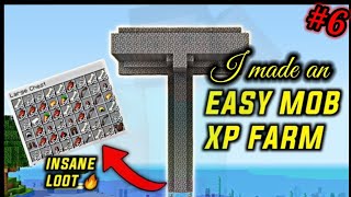 i made a super fast xp farm in my Minecraft world | error x akg | part -6