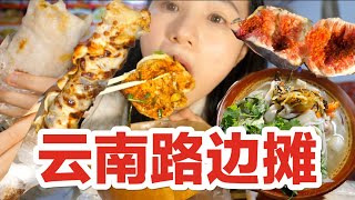 【麗江】雲南夜市，包漿豆腐/烤乳扇/烤餌塊，還有超甜的無花果！太幸福啦！ ！ | 就是氣氣