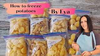 How to freeze potatoes the right way - Blanche it and freeze it