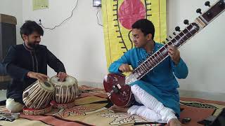 सितार की झंकार : live sitar without electronic sound system.