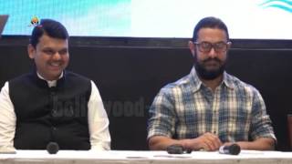 Aamir Khan Launch Satyamev Jayate Water Cup 2 - Devendra Fadnavis, Nagraj Manjule, Kiran Rao