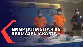 BNNP Jatim Gagalkan Penyelundupan 4 Kilogram Sabu Asal Jakarta