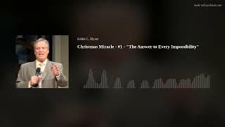 Christmas Miracle - #1 - \