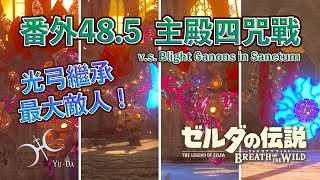 【曠野之息】番外48.5(中) - 3血1圈精力怎麼打4咒加儂？「繼承光弓」時最不能失敗的地方！(v.s. Blight Ganons in Sanctum in No-Save File)