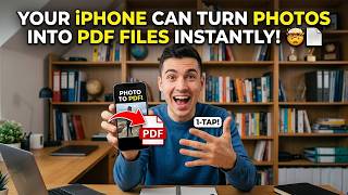 Your iPhone Can Turn Photos Into PDF Files Instantly 🤯📄|Photo to PDF | Hidden iPhone features 2026