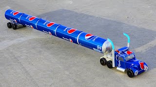Faça o Incrível Caminhão Mais Longo Com Latas de Pepsi - Carros em Casa - Faça Você Mesmo