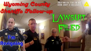 Wyoming County Sheriff Follow-up, Lawsuit Filed, Sheriff Resigns!
