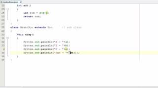 107. Multi Level Inheritance in Java Programming (Hindi)