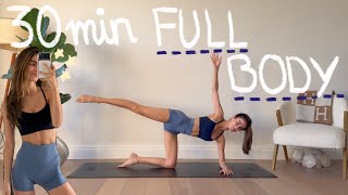 30MIN FULL BODY HOURGLASS PILATES WORKOUT | intermediate/ advanced level | no equipment