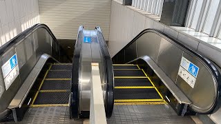 Japan,Miyagi,Sendai,Subway ride from Yakushido Station to Oroshimachi Station 5X Escalator.