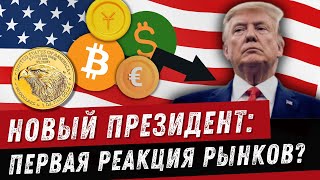 Трамп у власти: доллар обвалился, биткойн пока в эйфории, торговые войны уже начались. Что с рублем?