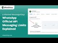 How many messages can I send on WhatsApp? | WhatsApp Business API