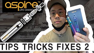 Aspire Pocke X - Trouble shoot video tips and tricks Part 2