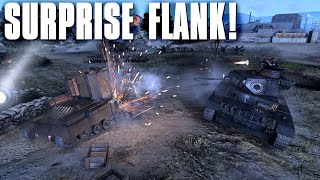 SURPRISE FLANK! - 4v4 - Company of Heroes 3