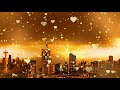 royalty free background loop video heart romantic love symbol yellow golden sky