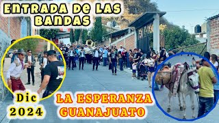 BURRITA Y ENTRADA DE LAS BANDAS DE LA FIESTA EN LA ESPERANZA GTO DIC 2024