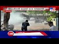 covid 19 scare fire dept undertakes sanitization drive at walled city in ahmedabad tv9news