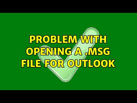 Problem with opening a .msg file for outlook