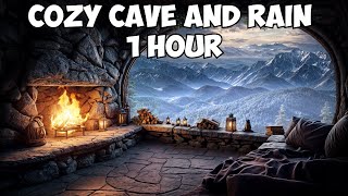 Cozy Cave And Rain Sounds for Sleeping or Studying 🌧️