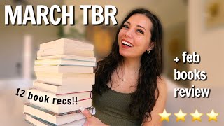my march tbr books + february reading wrap-up!! 🌿 #books #booktube #booktok
