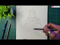 how to draw shiv ji easy drawing of mahadev step by step tutorial @ajarts03