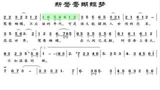 新鸳鸯蝴蝶梦/新鴛鴦蝴蝶夢 降B调伴奏 (加小节指示，供参考）I Can't Let Go - instrumental in B Flat with measure marks