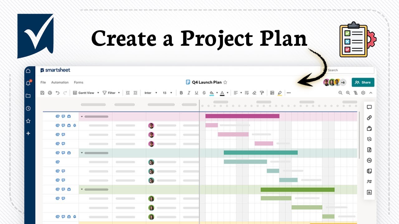 How To Create A Project Plan In Smartsheet For Daily Use Youtube