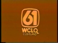 channel wclq tv ch 61 sign on from 1981