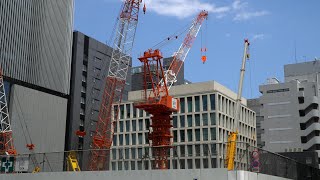 （仮称）TODA BUILDING（戸田建設本社ビル建替え）の建設状況（2022年5月28日）