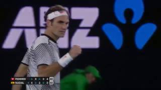 Roger Federer- Greatest point ever - Aus open