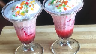 Royal rose falooda recipe/falooda recipe