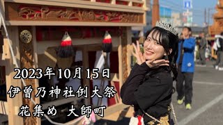 2023.10.15 花集め 大師町 西条祭り