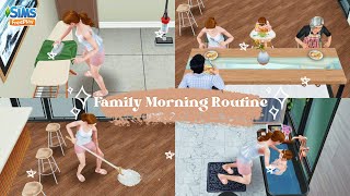 Sims Family Morning Routine 🧽🧹| Chaos or Harmony?🤷🏻‍♀️ | The Sims Freeplay