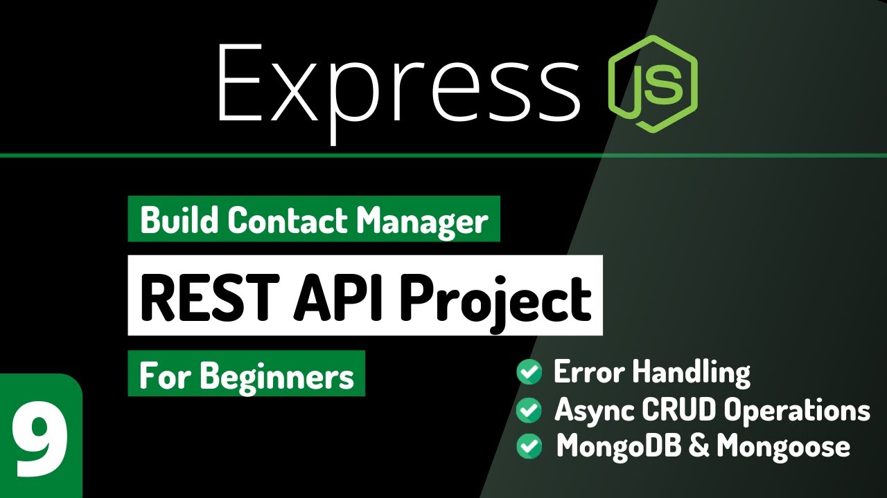 Build Rest Api Project With Express & MongoDB | CRUD API | Node.js ...