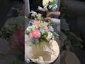 Artificial Bloombox in making - Timelapse 💕 #florist