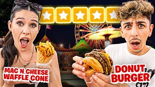 We Tried CRAZY Food at the FAIR... **10,000 CALORIES**