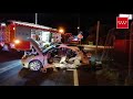 Accidente A-42, km. 10 (Getafe). Colisión entre dos vehículos, un herido grave y otro leve.