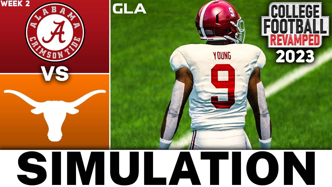 Alabama Vs. Texas Week 2 Simulation | College Football Revamped 2023 V ...