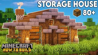 EASY How to Build a Storage Hut | Minecraft