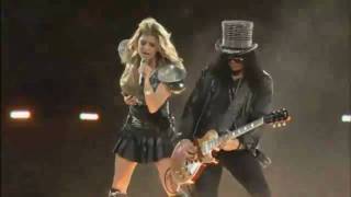 Super Bowl XLV Halftime Show 2011 [HD] (Part 3/7) - Slash & Fergie - Sweet Child Of Mine