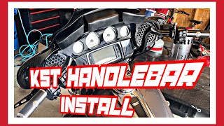 KST Kustoms Mayhem Bagger Handlebar Install On A Harley Davidson