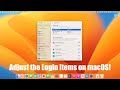 How to Adjust the Login Items on macOS