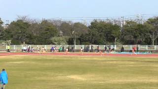 第７回名古屋地区陸上競技大会　女子4×100mR　決勝　第1組　2016/3/20