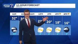 Falling temperatures Wednesday as arctic air spills into Omaha area