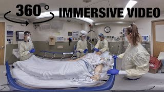 360° Video: Resuscitation of a COVID-19 Patient w/ Respiratory Failure Best Practices Demonstration